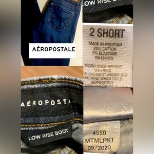 ISO: Aeropostale, Sz 2 Short. The exact same style and RN#,dark wash,tan stitch